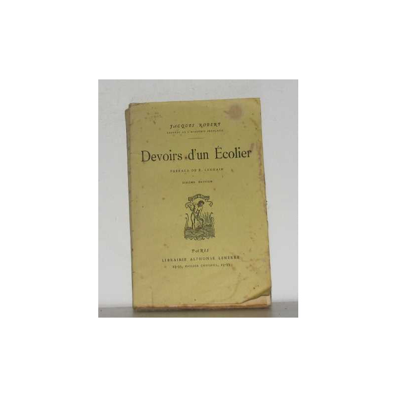 Devoirs d'un écolier
