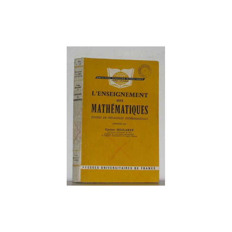 L'enseignement des mathématiques