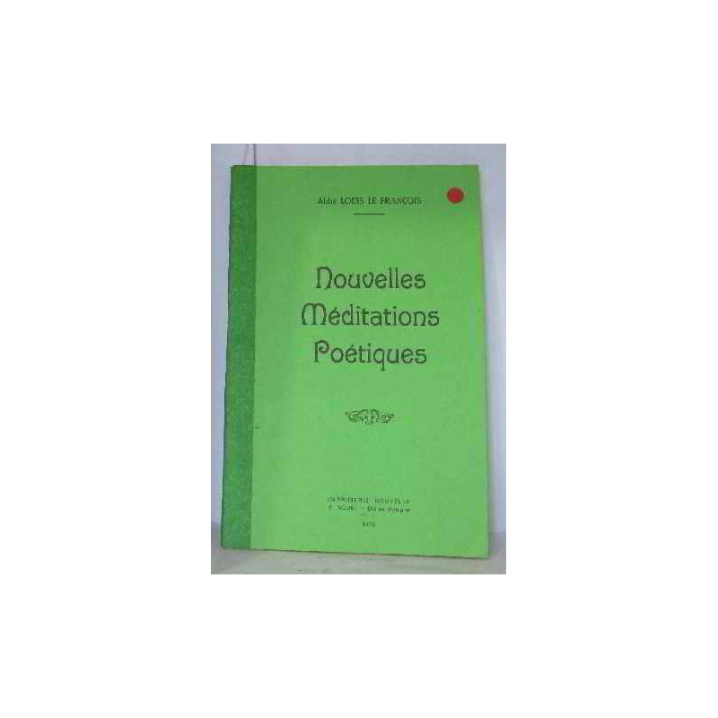 Nouvelles méditations poétiques