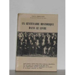Un centenaire historique dans le livre