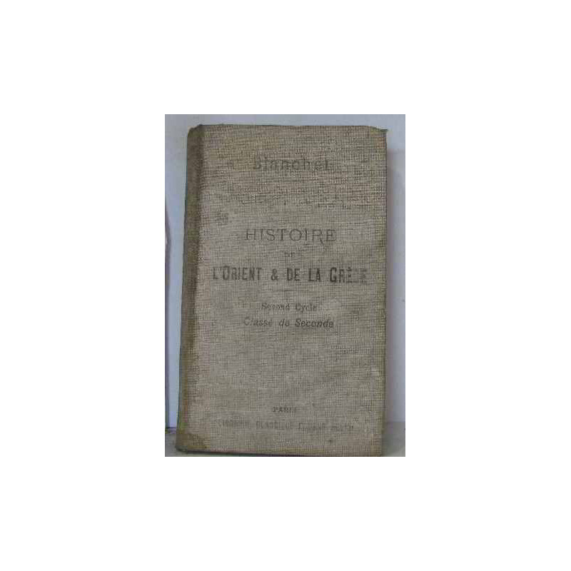 Histoire de l'orient et de la grèce second cycle classe de seconde