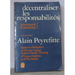 Décentraliser les responsabilité