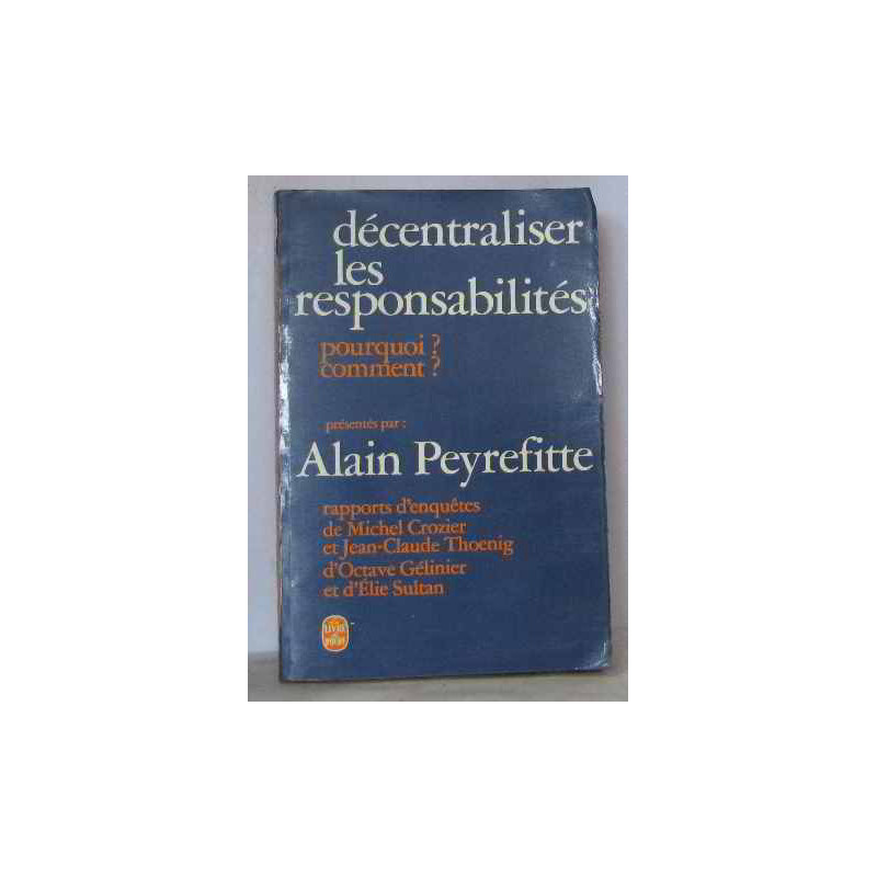 Décentraliser les responsabilité
