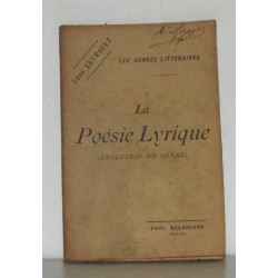 La poésie lyrique