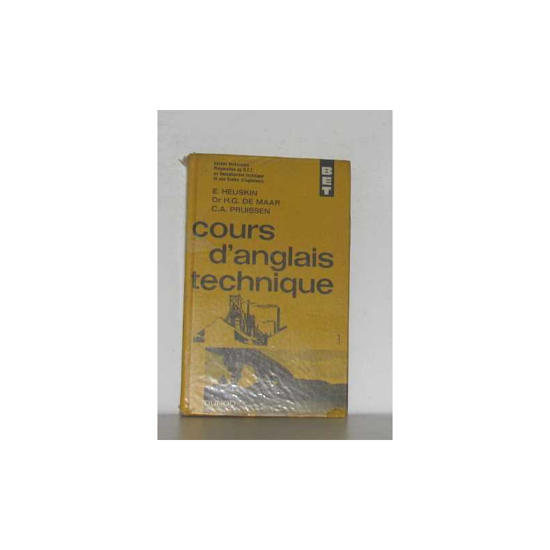 Cours d'anglais technique