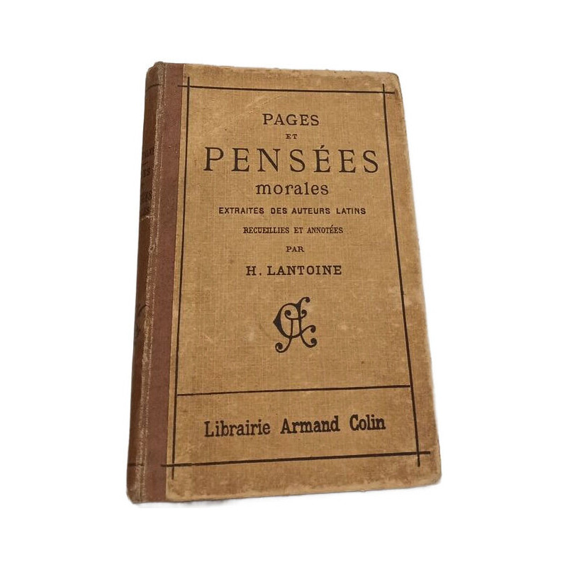 Pages et pensées morales