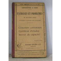 Exercices et problèmes de deuxième année