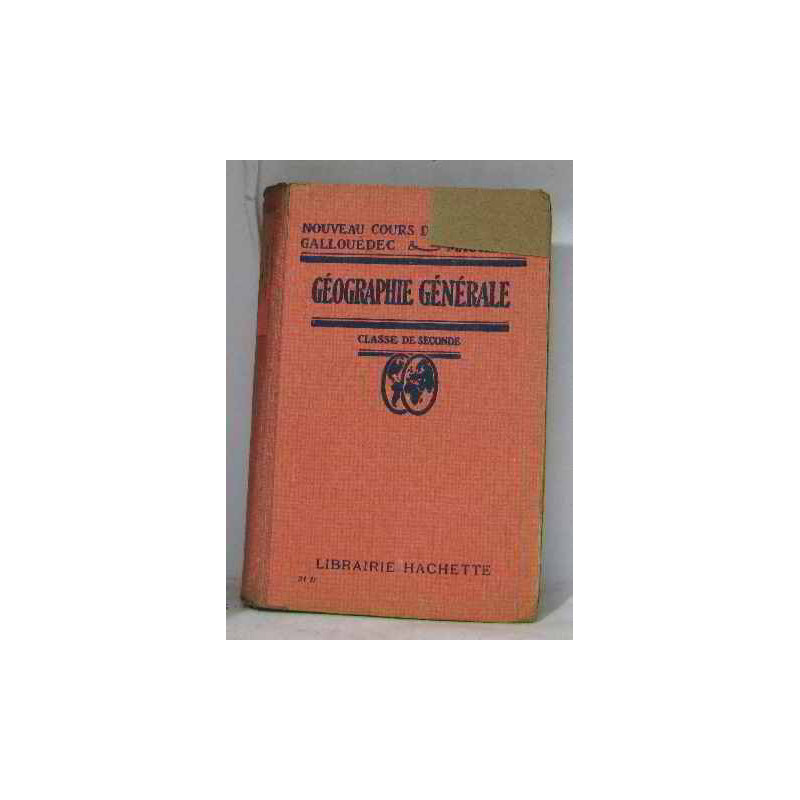 Géographie générale classe de seconde