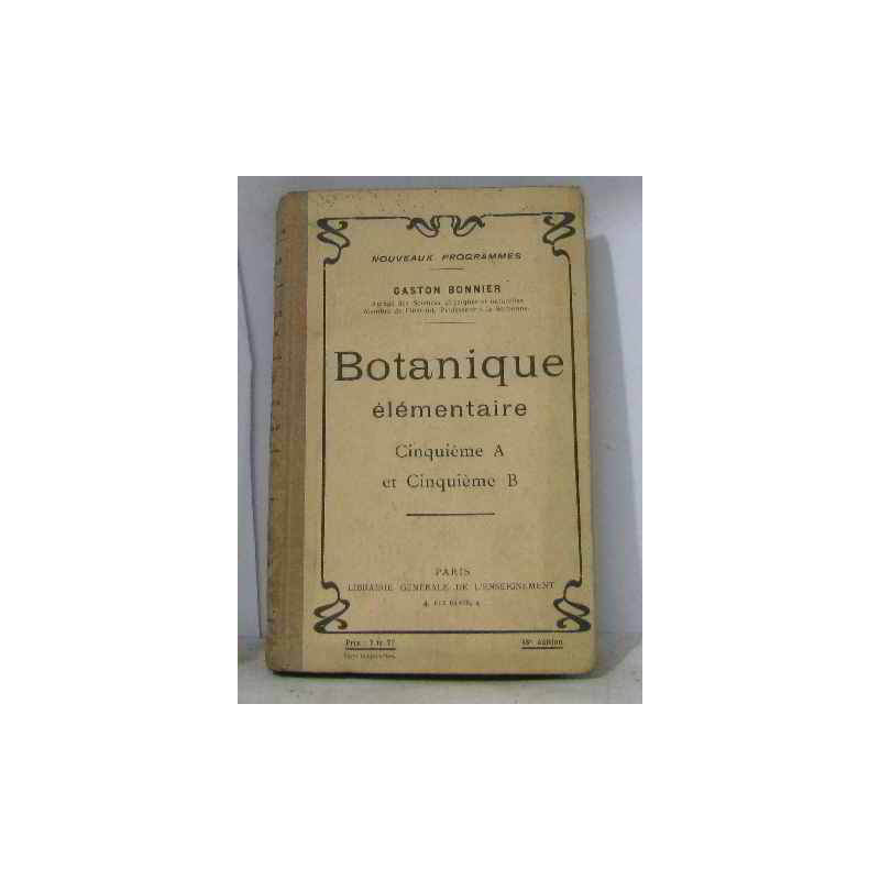 Botanique élémentaire cinquième A et cinquième B