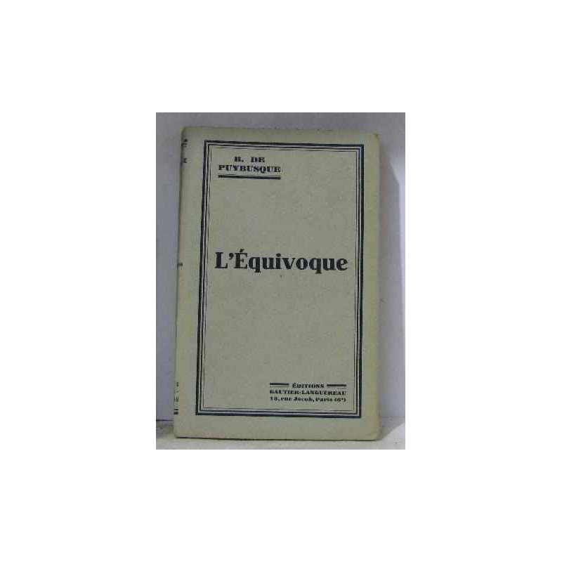 L'équivoque