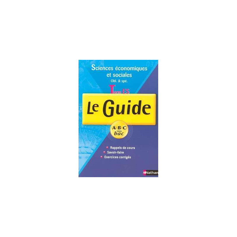 Sciences économie et sociales Tle ES : Programme 2003