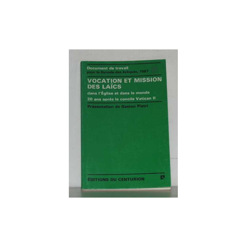 Vocation et mission des laics