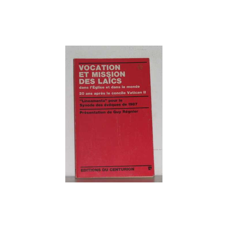 Vocation et mission des laics