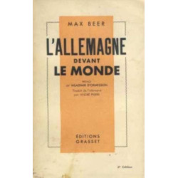 L'allemagne devant le monde