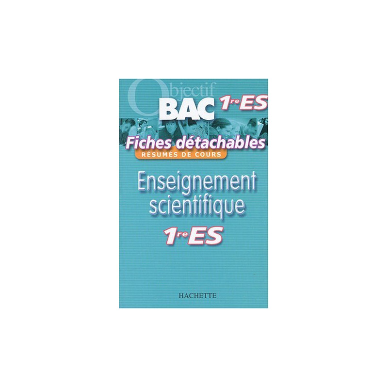 Enseignement scientifique 1e ES