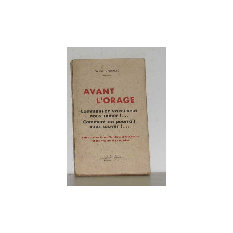 Avant l'orage