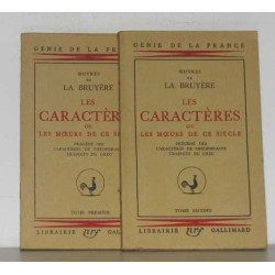 Les caractères ou les moeurs de ce siècle tome I et II