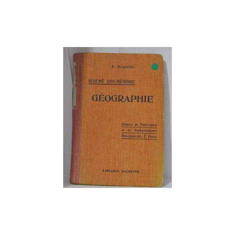 Géographie classes de philosophie et de mathématiques baccalauréat...
