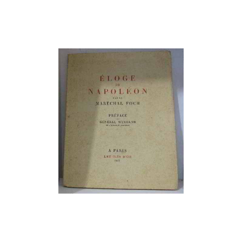 Eloge de napoleon