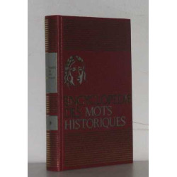 Encyclopédie des mots historiques tome I