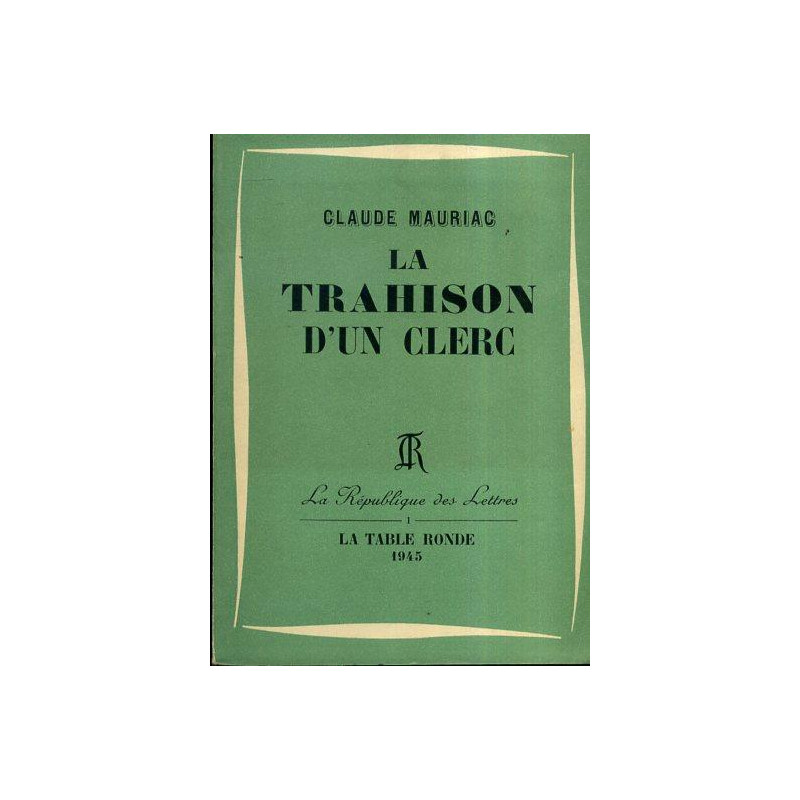 La trahison d'un clerc