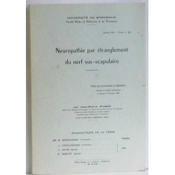 Neuropathie par étranglement du nerf sus-scapulaire