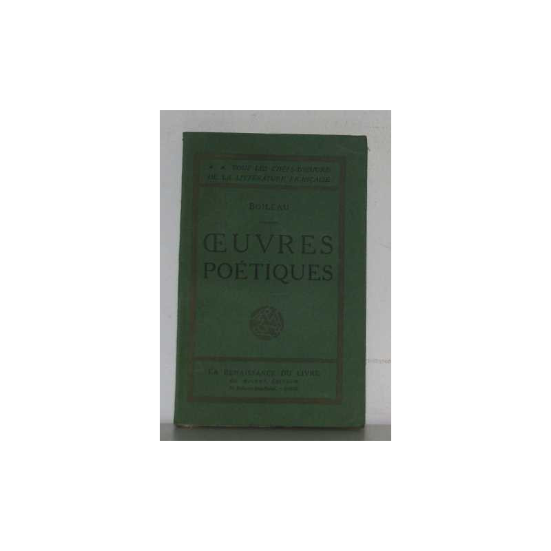 Oeuvres poétiques