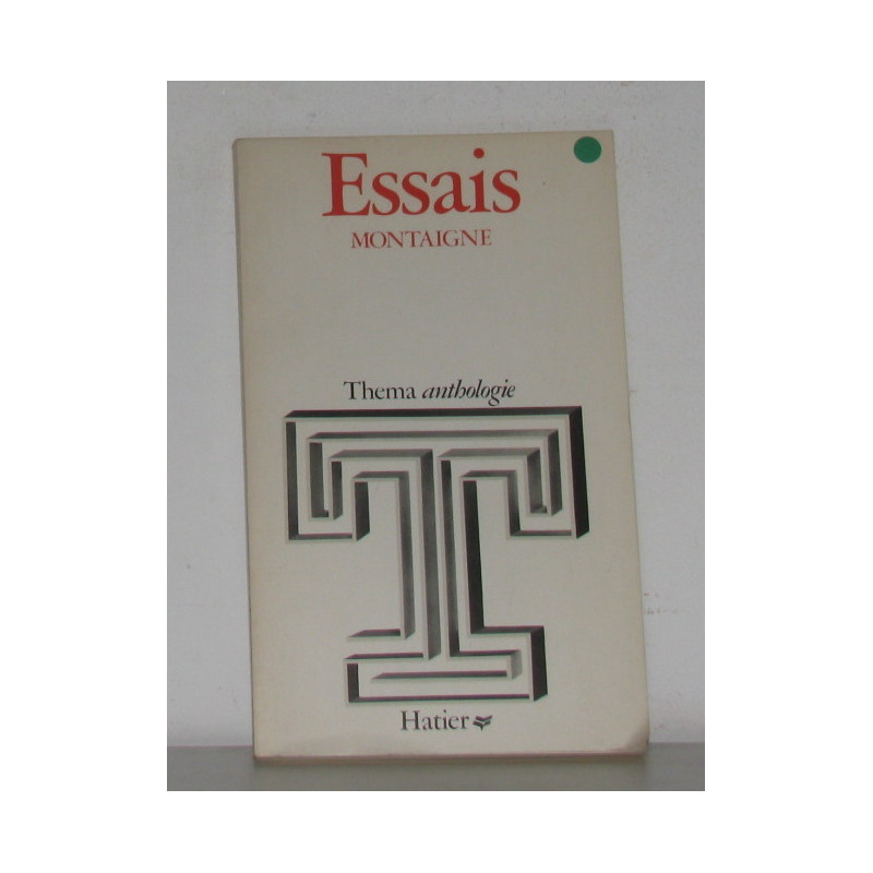 Essais thema anthologie