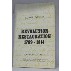 Révolution restauration 1789-1814