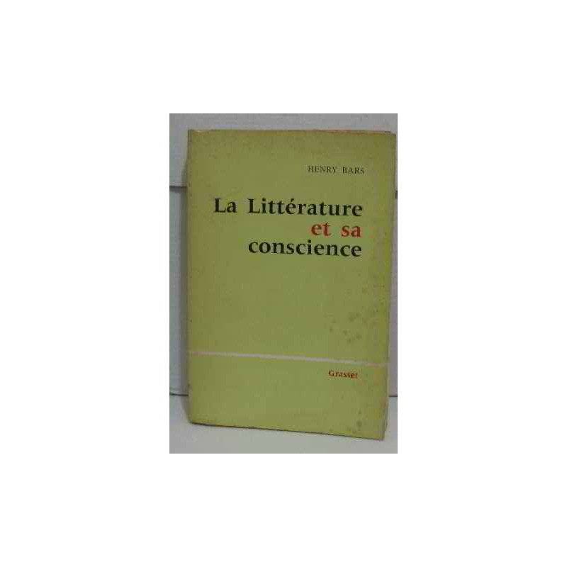 La littérature et sa conscience