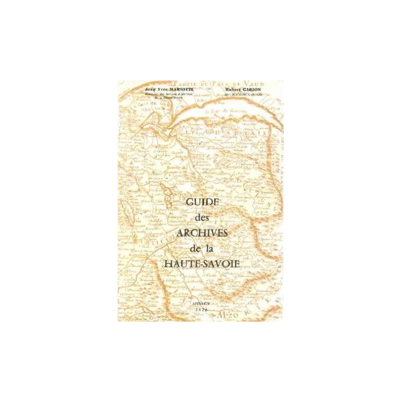 Guide des archives de la haute savoie