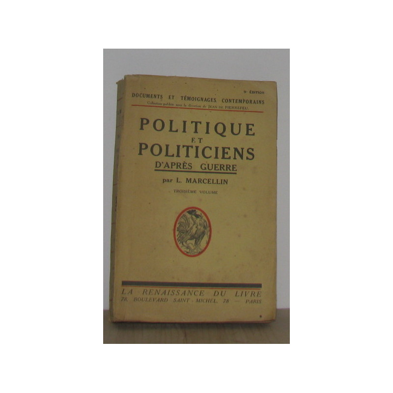 Politique et politiciens d'après guerre
