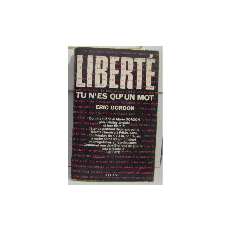 Liberté tu n'es qu'un mot