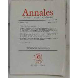 Annales économie sociétés civilisations 41e année n°2 mars-avril 1986