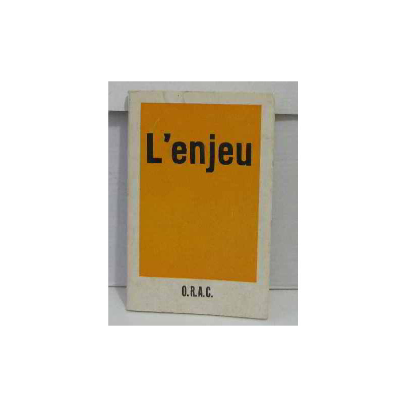 L'enjeu