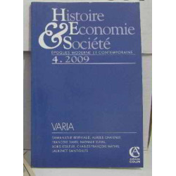 Histoire économie et societe 4/2009