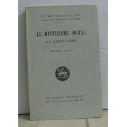 Le mysticisme social de saint-simon