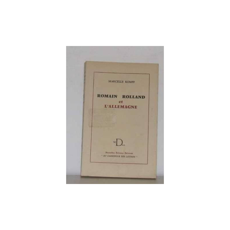 Romain rolland et l'allemagne