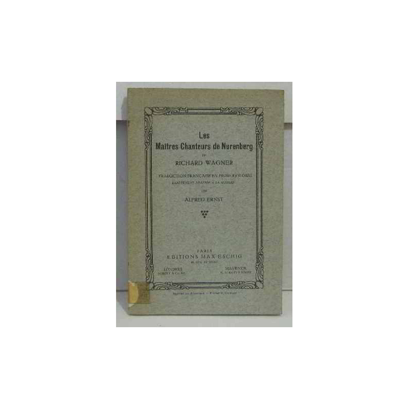 Les maître chanteurs de nurenberg
