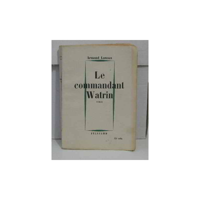 Le commandant watrin