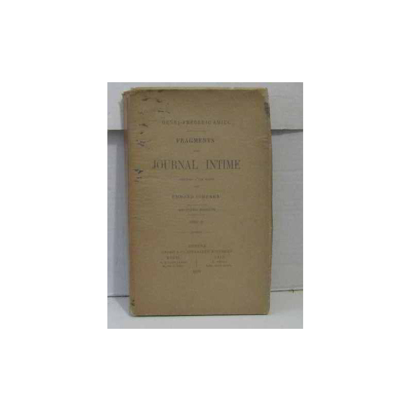 Fragments d'un journal intime tome II