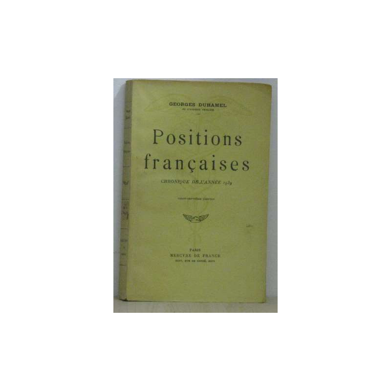 Positions françaises
