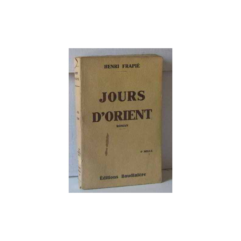 Jours d'orient