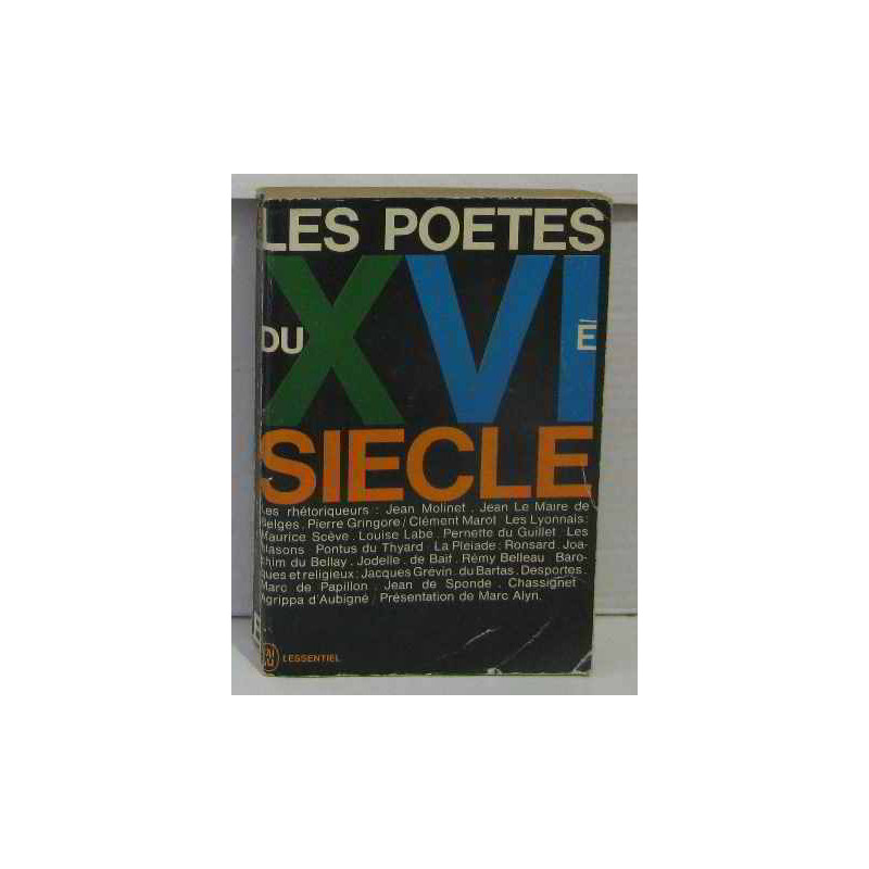 Les poetes du XVIe siecle