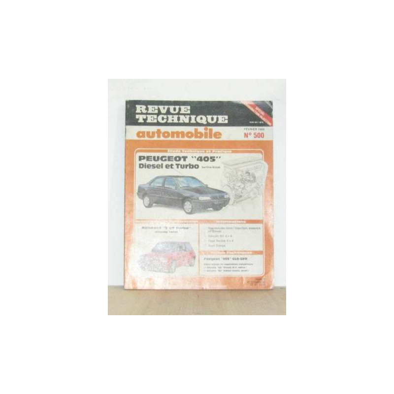 Revue technique automobile février 19889 n°500