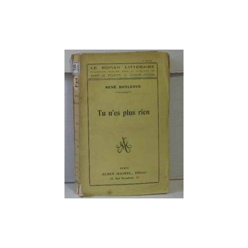 Tu n'es plus rien