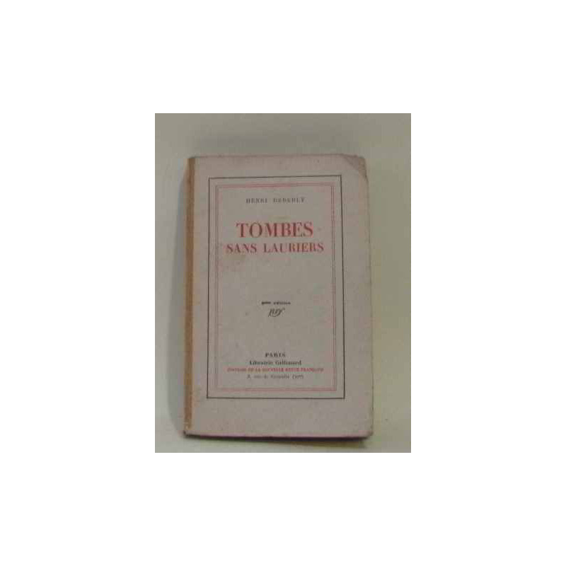Tombes sans lauriersd