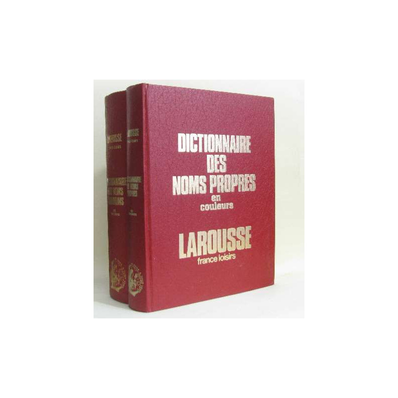 Dictionnaire des noms communs en couleurs (2 vols)