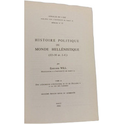 Histoire politique du monde hellénistique 323-30 av JC tome 1 : De...