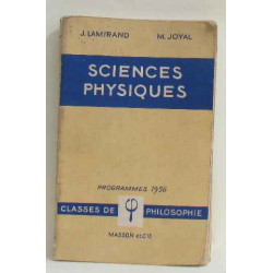 Sciences physiques classes de philosophie programmes 1956